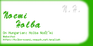 noemi holba business card